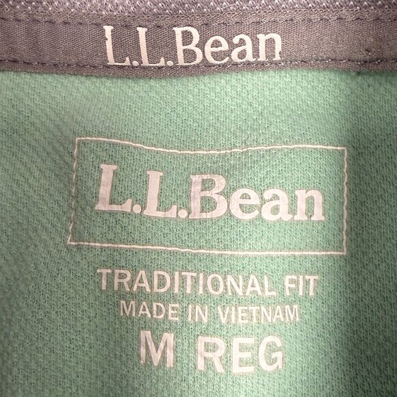 EUC Men's L.L. BEAN Comfort Stretch Piqué Full Zip Sweatshirt | Size M - Picture 6 of 8